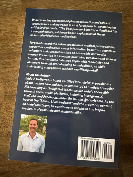 Back cover with author photo, description, and ISBN barcode